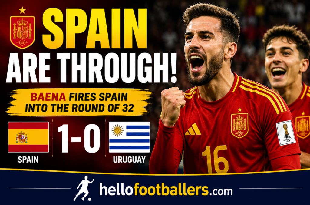 Spain 1-0 Uruguay Highlights