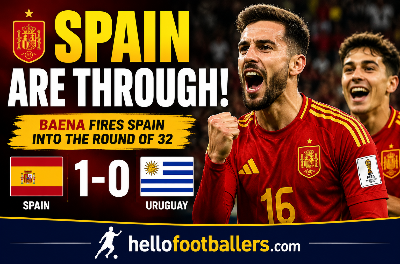 Spain 1-0 Uruguay Highlights