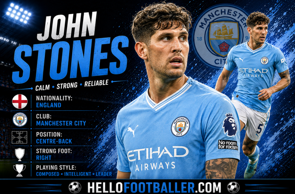 John Stones Profile: Age, Height, Wife, Girlfriend, Family, Career Stats, Net Worth, FIFA World Cup 2026 & Biography