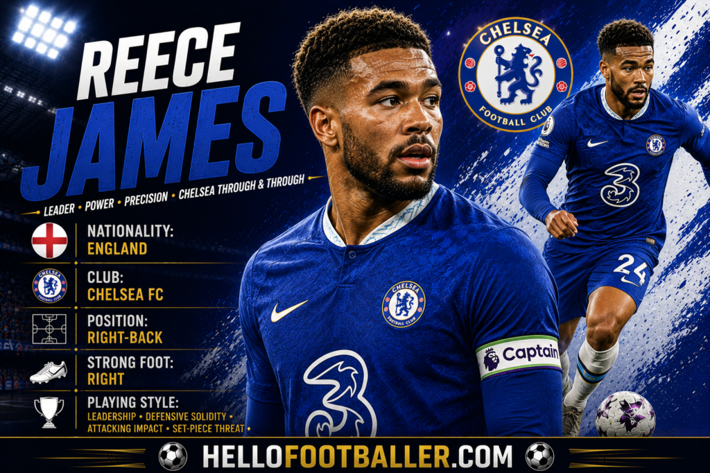 Reece James Profile: Age, Height, Wife, Girlfriend, Family, Career Stats, Net Worth, FIFA World Cup 2026 & Biography