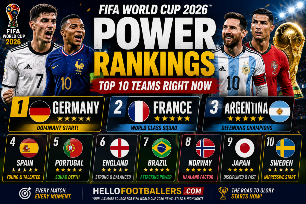 FIFA World Cup 2026 Power Rankings