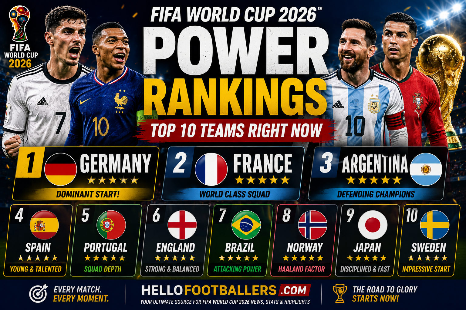 FIFA World Cup 2026 Power Rankings