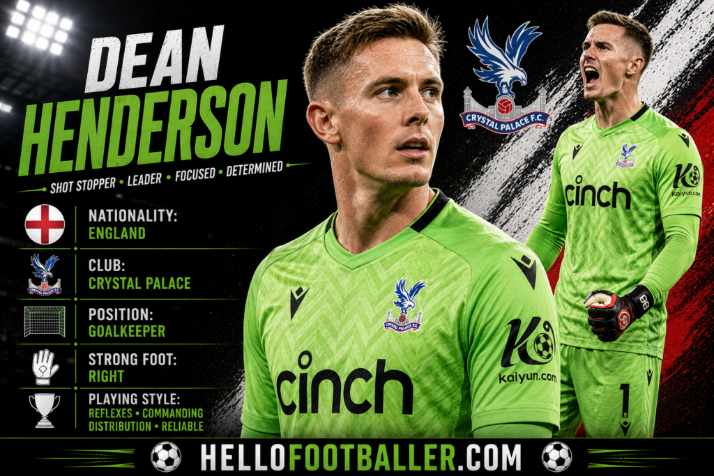 Dean Henderson Profile: Age, Height, Wife, Girlfriend, Family, Career Stats, Net Worth, FIFA World Cup 2026 & Biography