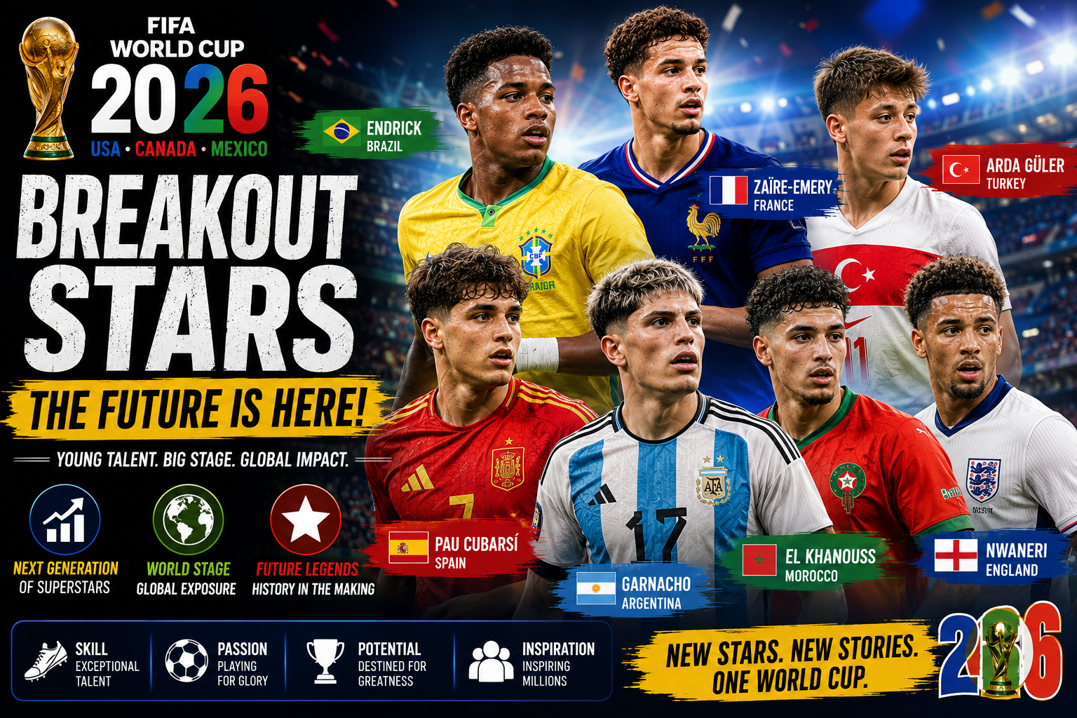 FIFA World Cup 2026 Breakout Stars