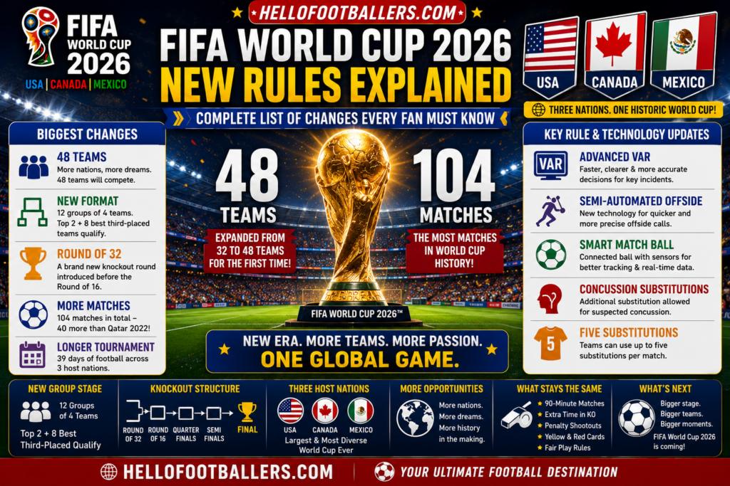 FIFA World Cup 2026 New Rules