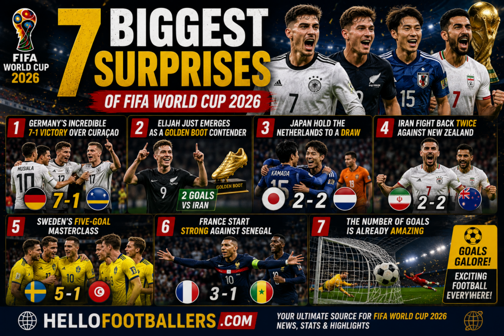 7 Biggest Surprises of FIFA World Cup 2026 So Far
