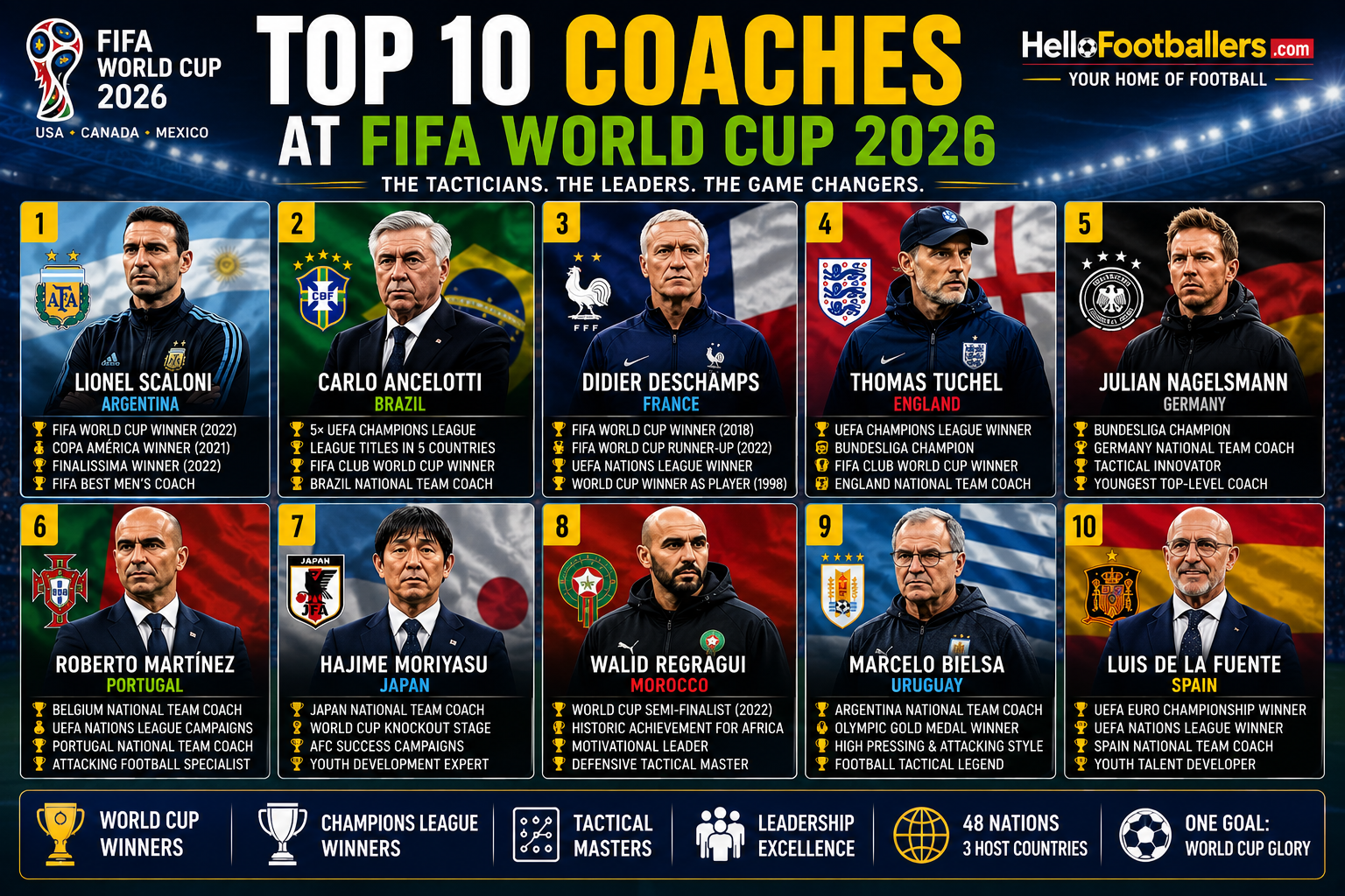 Top Coaches at FIFA World Cup 2026