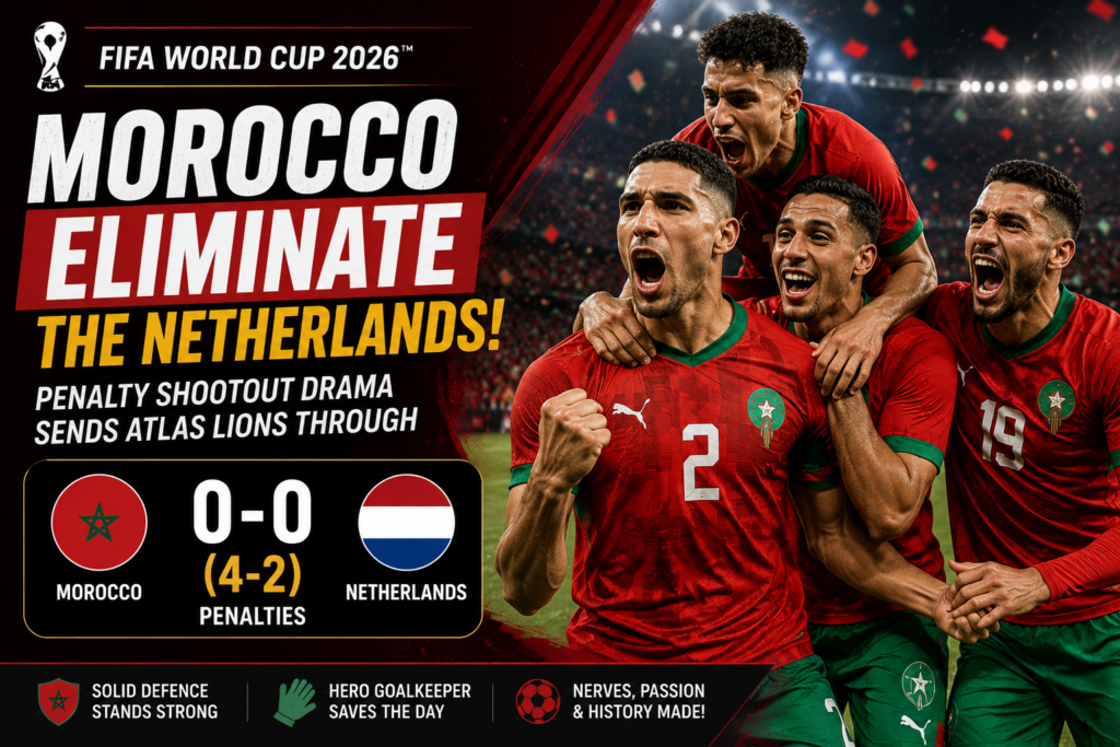 Morocco Eliminate the Netherlands: Penalty Shootout Drama Sends Atlas Lions Through