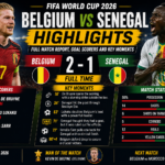 Belgium vs Senegal Highlights: Full Match Report, Goal Scorers and Key Moments