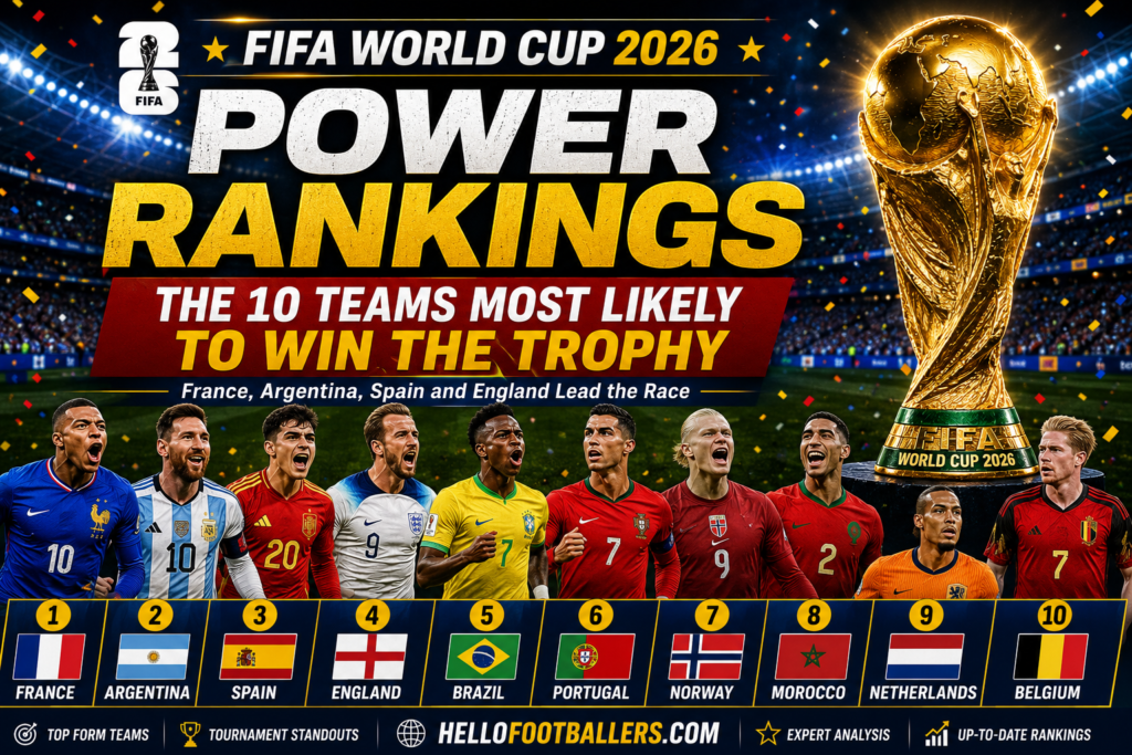 FIFA World Cup 2026 Power Rankings: Ranking the 10 Teams Most Likely to Win the Trophy