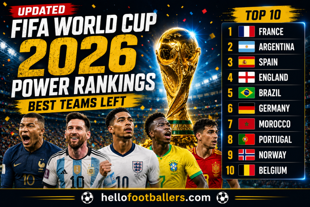 Updated FIFA World Cup 2026 Power Rankings: Best Teams Left