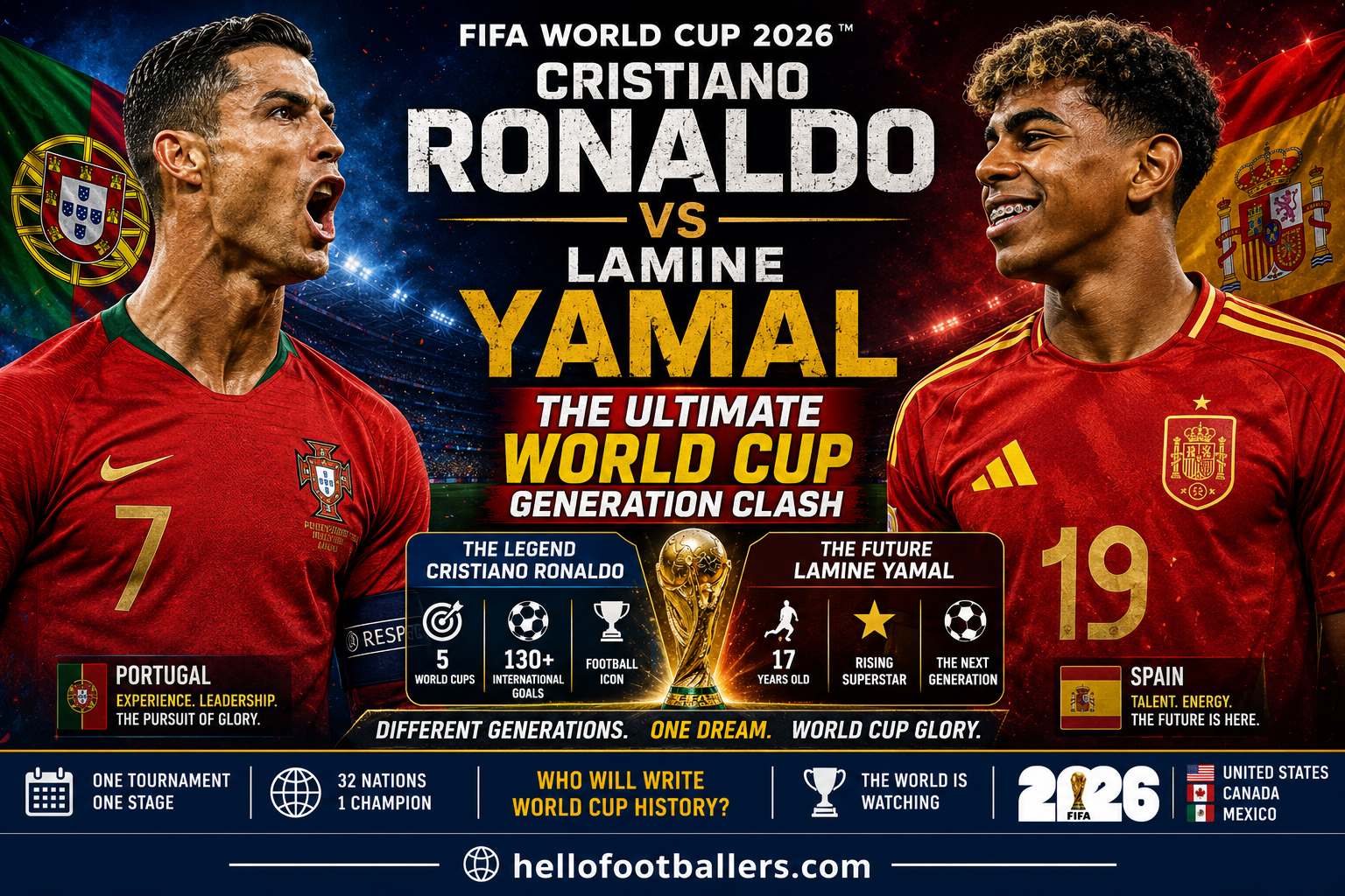 Cristiano Ronaldo vs Lamine Yamal: The Ultimate World Cup Generation Clash