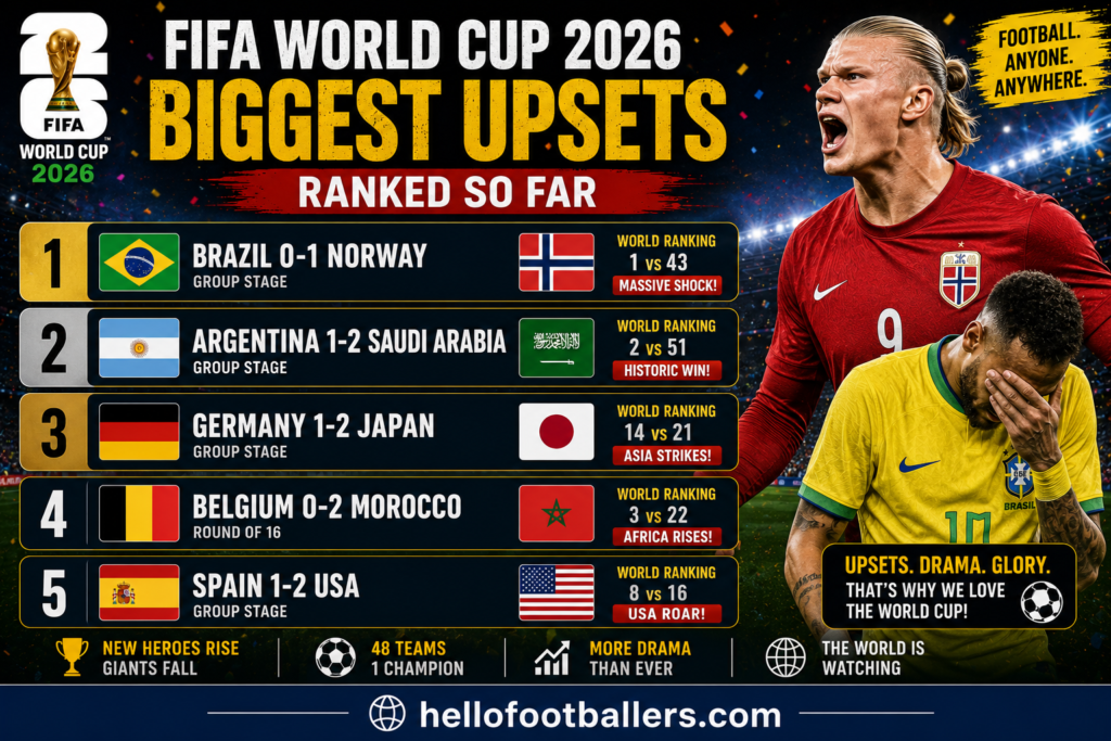 FIFA World Cup 2026 Biggest Upsets Ranked So Far