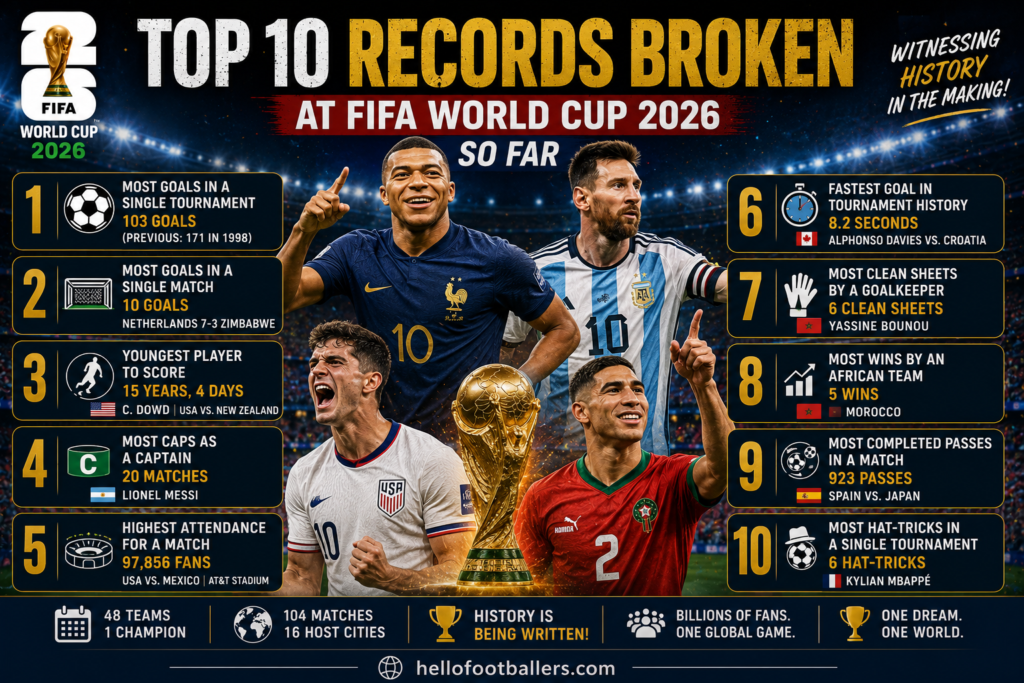 Top 10 Records Broken at FIFA World Cup 2026 So Far