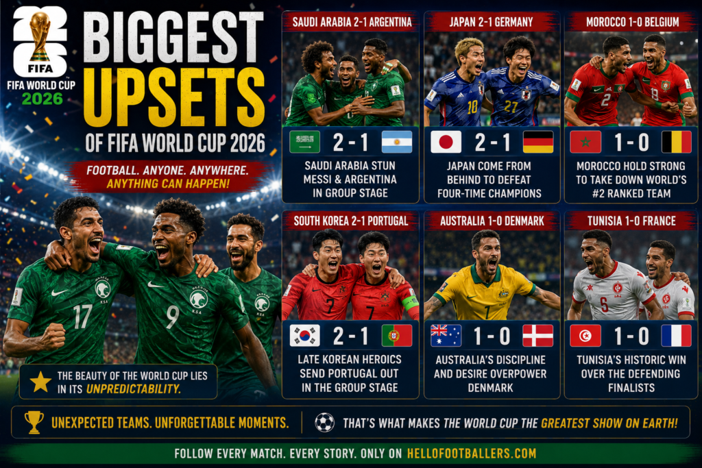 Biggest Upsets of FIFA World Cup 2026