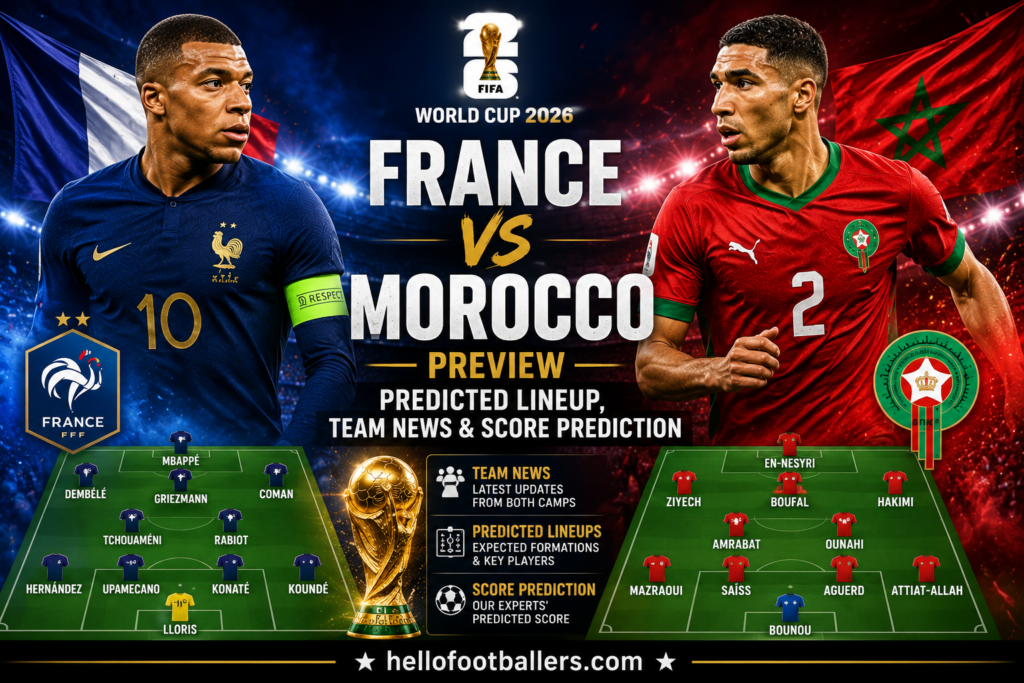 France vs Morocco Preview: Predicted Lineup, Team News & Score Prediction