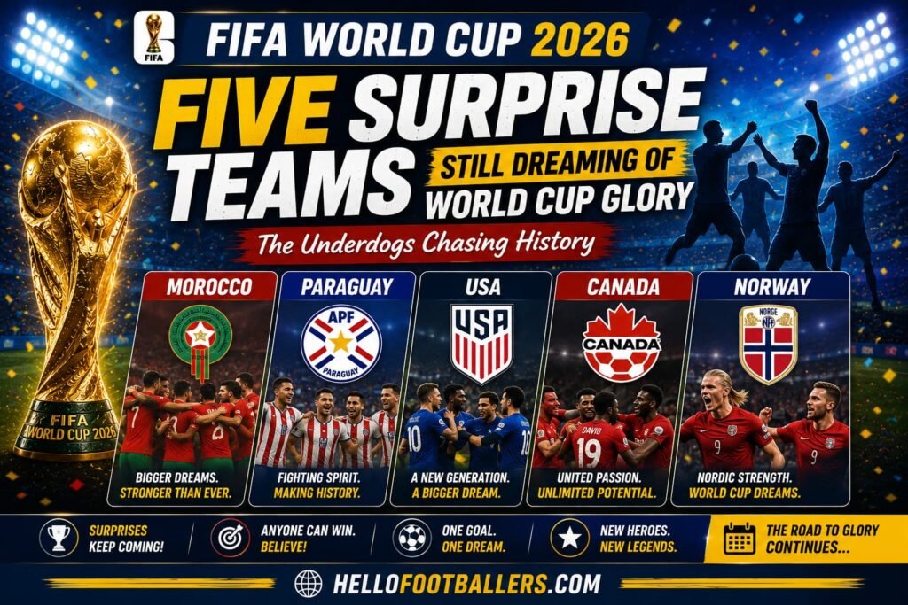 Five Surprise Teams Still Dreaming of FIFA World Cup 2026 Glory