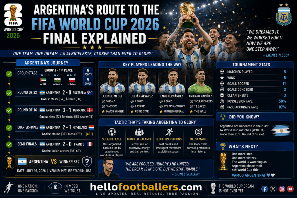 Argentina's Route to the FIFA World Cup 2026 Final Explained