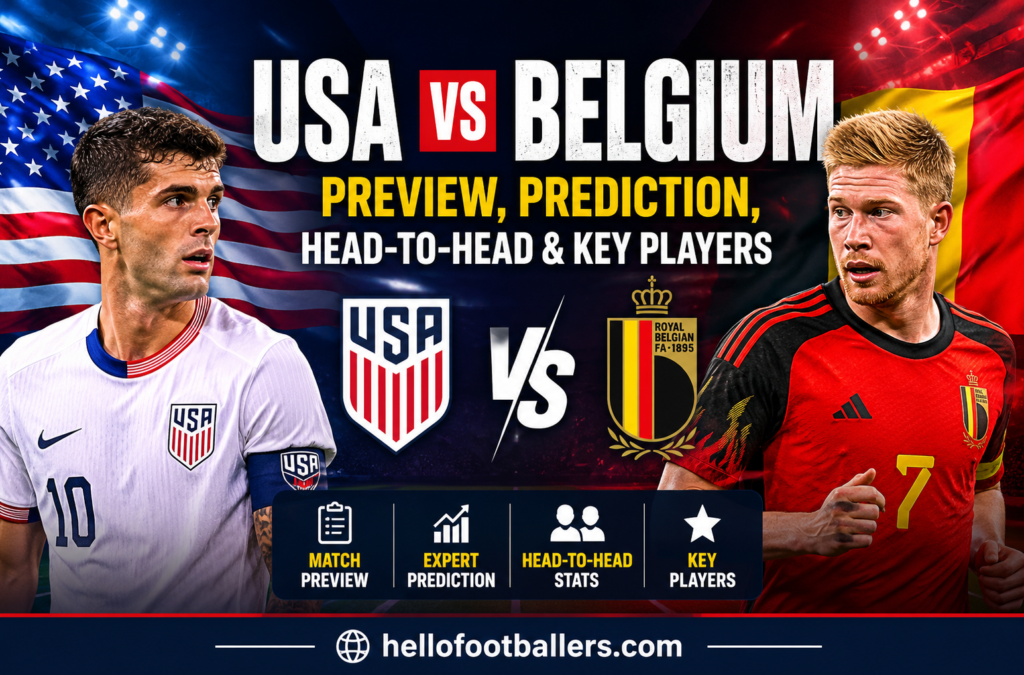 USA vs Belgium: Preview, Prediction, Head-to-Head & Key Players