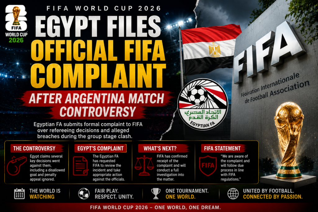 Egypt Files Official FIFA Complaint After Argentina Match Controversy