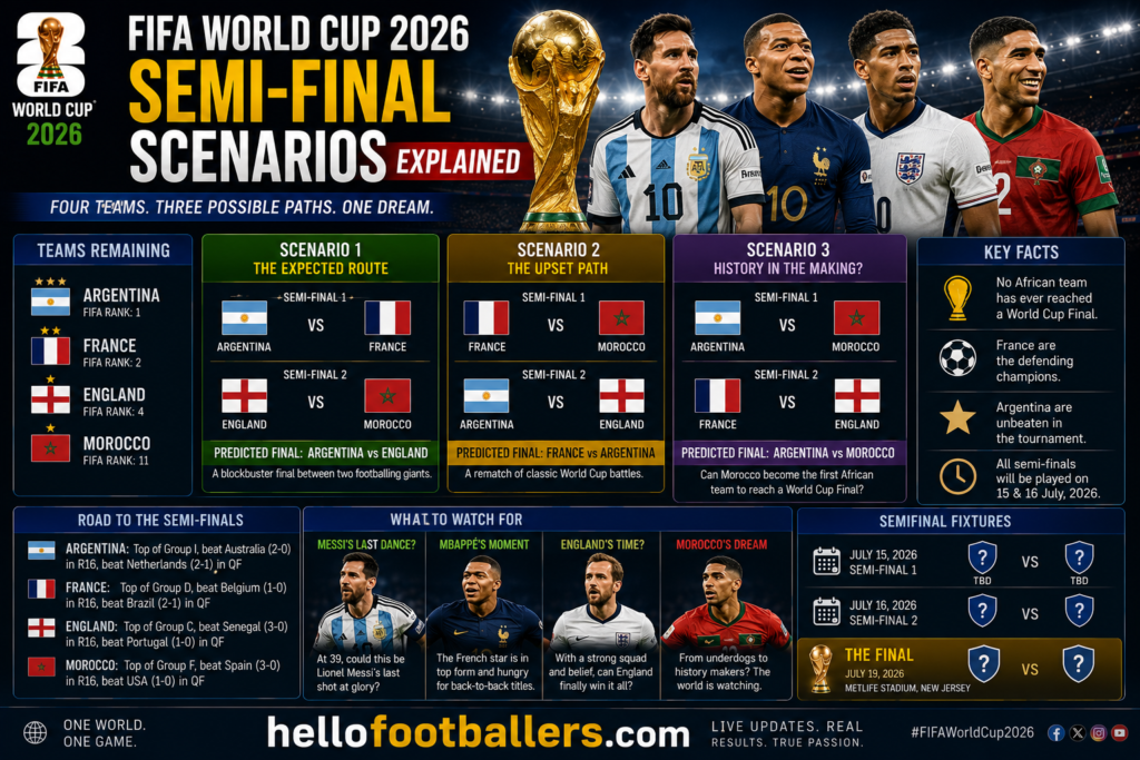 FIFA World Cup 2026 Semi-Final Scenarios Explained