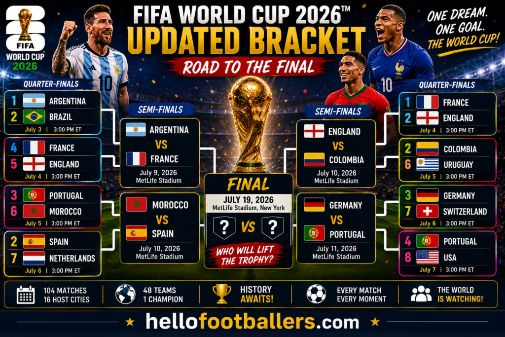 FIFA World Cup 2026 Updated Bracket: Road to the Final