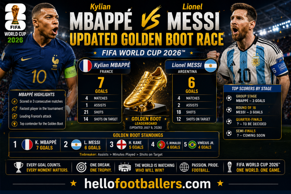 Kylian Mbappé vs Lionel Messi: Updated Golden Boot Race